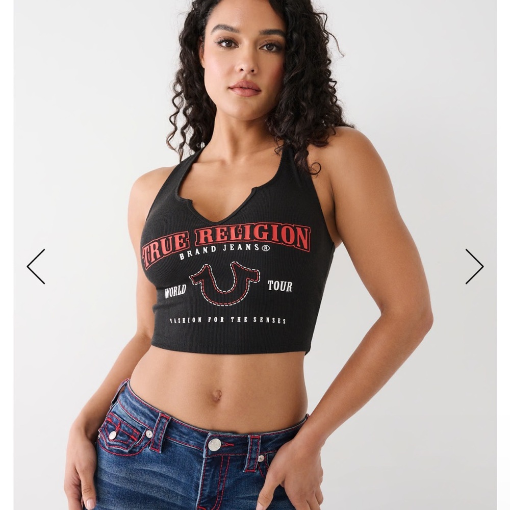 True religion crop tank